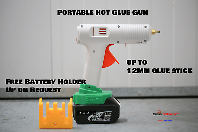 Portable hot glue shop gun