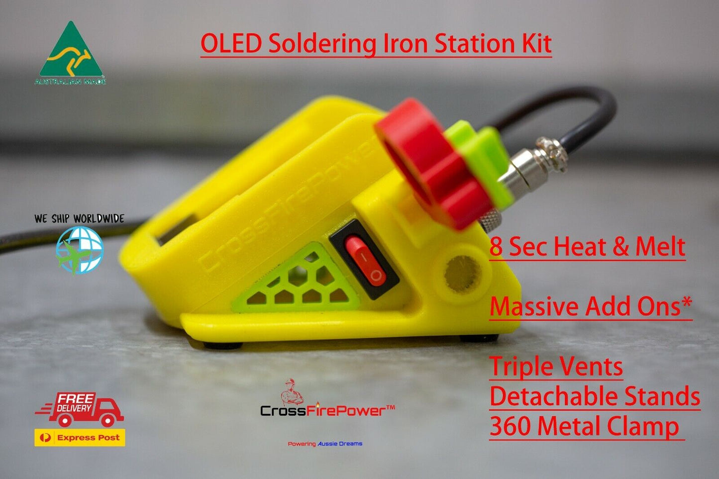 For DeWalt soldering iron station 18v/20v OLED Portable Soldering iron/station T12