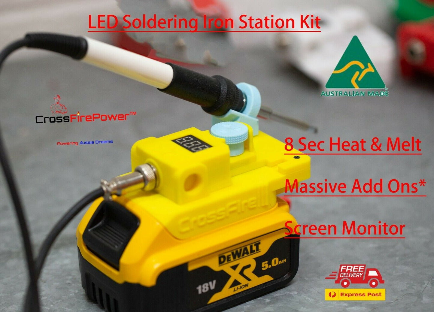 For Dewalt 18V portable Soldering Iron for 18v battery Cordless Soldering station