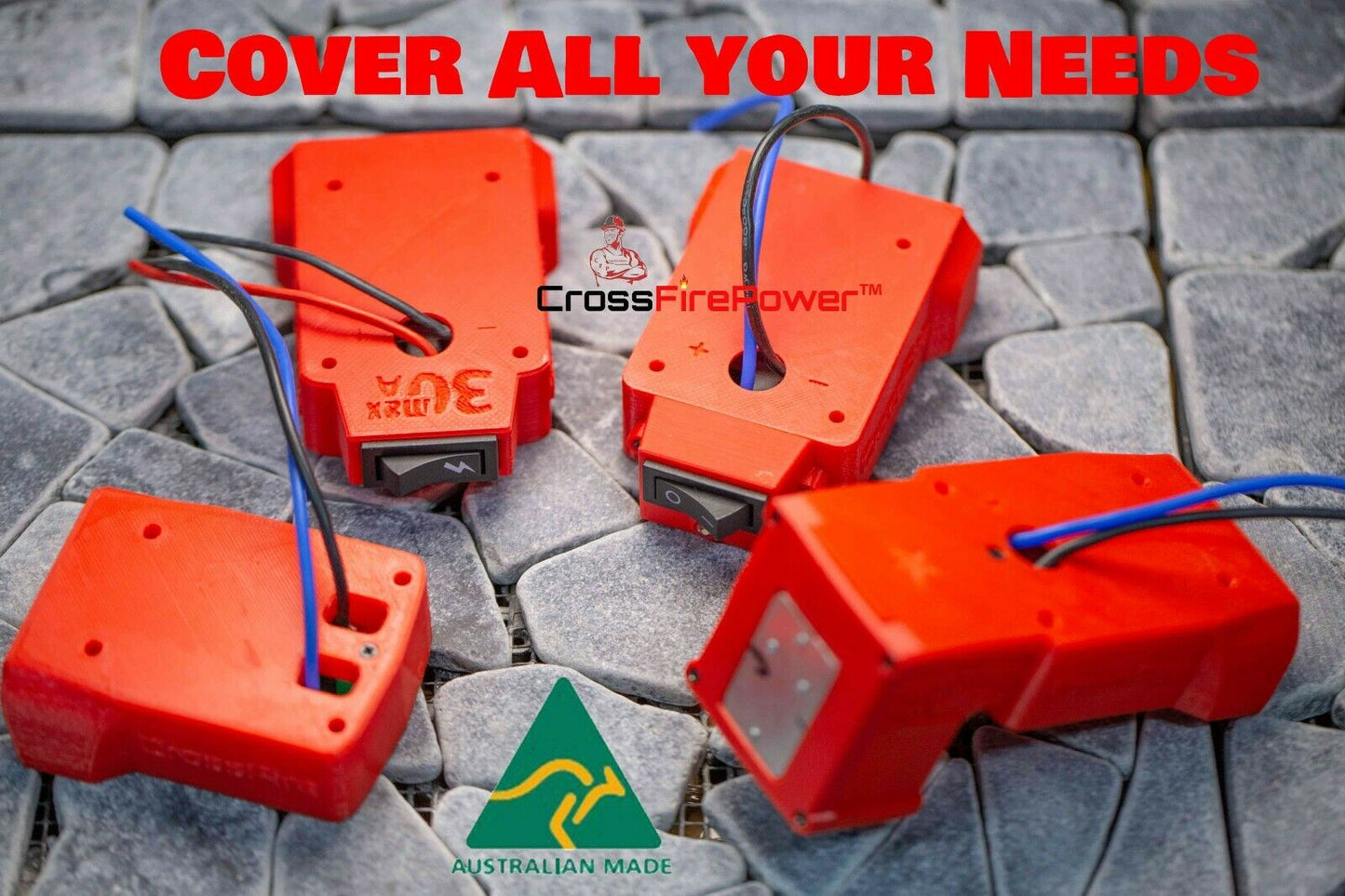 For Ozito Battery Adaptor Base DIY with Switch Up to 20Ah for 18V Multi Color ozito