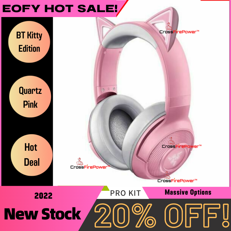 Razer Kraken BT Kitty Chroma Wireless Over Ear Headphones *Mel Stock GST INC