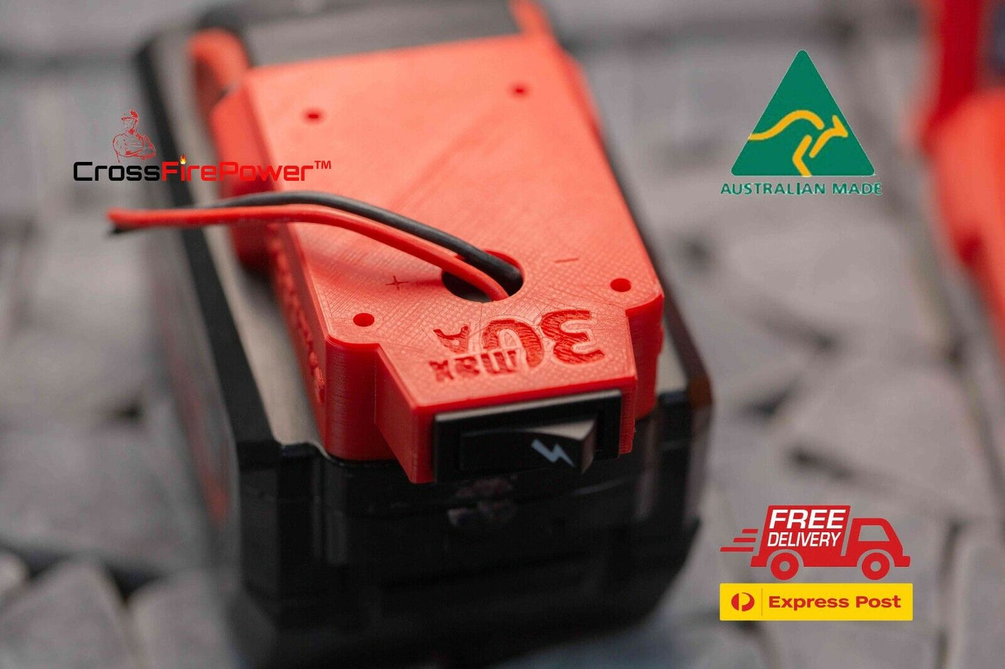 For Milwaukee 18v Battery Adapter DIY Project BASE PLATE With Power Switch Up To 30A