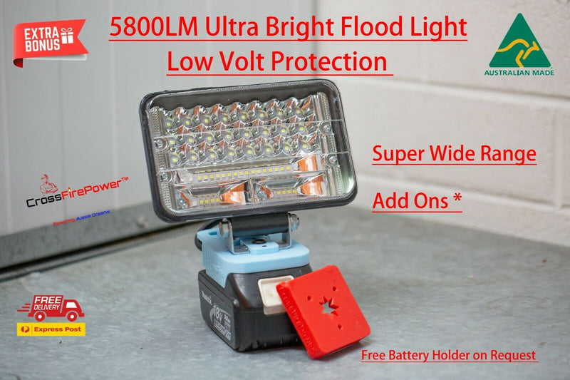 5800LM Makita Flood Focus Light Spot Light LED Work Light Torch Flash Light LED