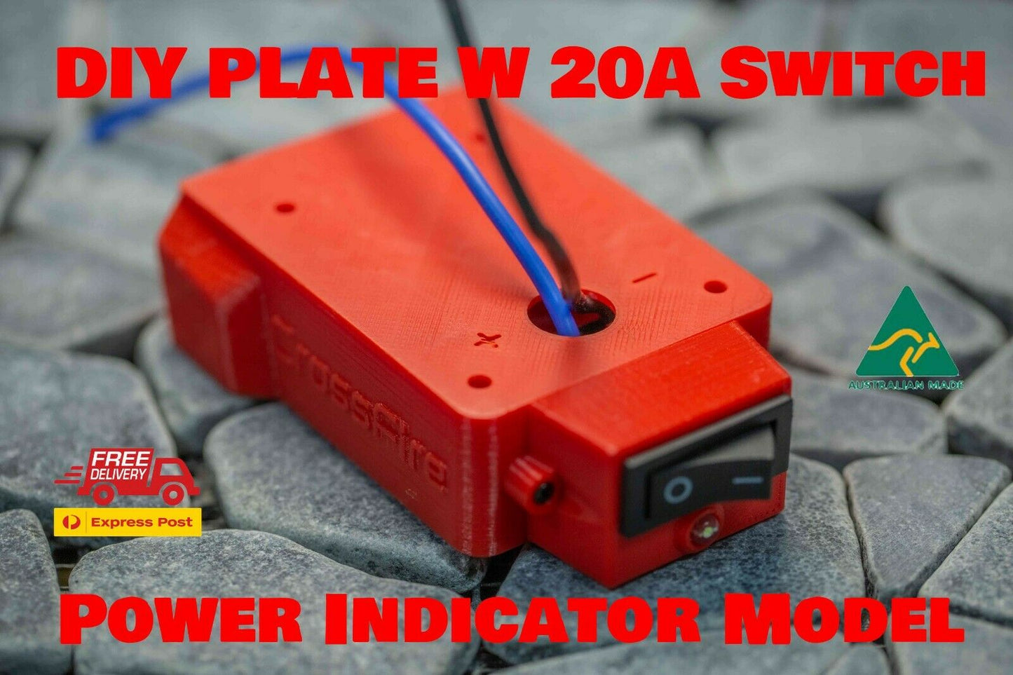 For Milwaukee 18v Battery Adapter DIY Project BASE PLATE With Power Switch Up To 30A