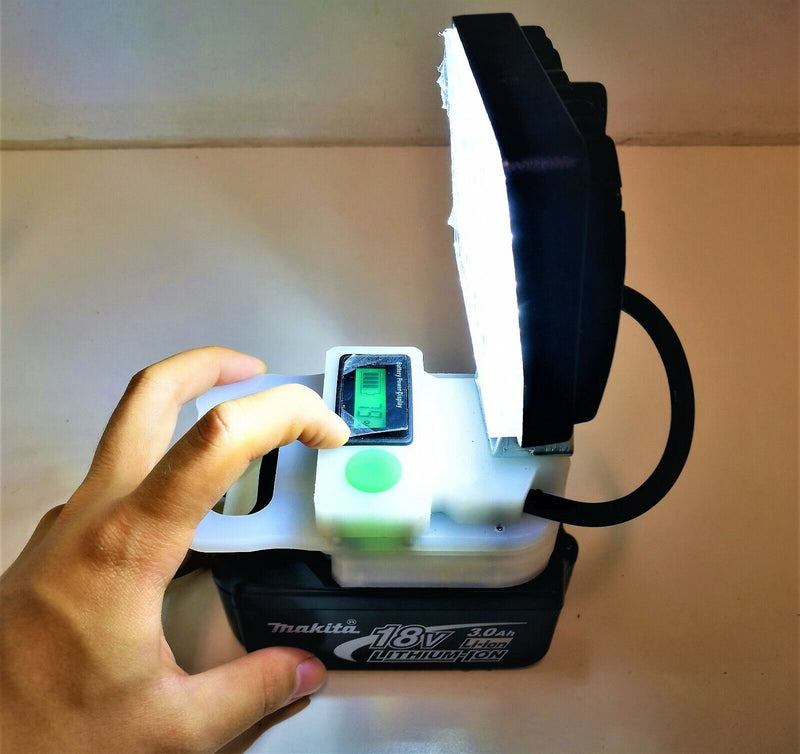 Makita 18v Adapt LED Light Work Light Flood Spot Light Torch Power Indicator