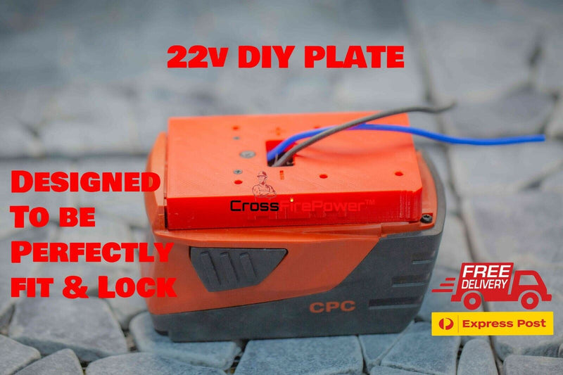 Hilti 22v Battery adaptor DIY Project Adaptor DIY base plate Convert Base 3.3AH