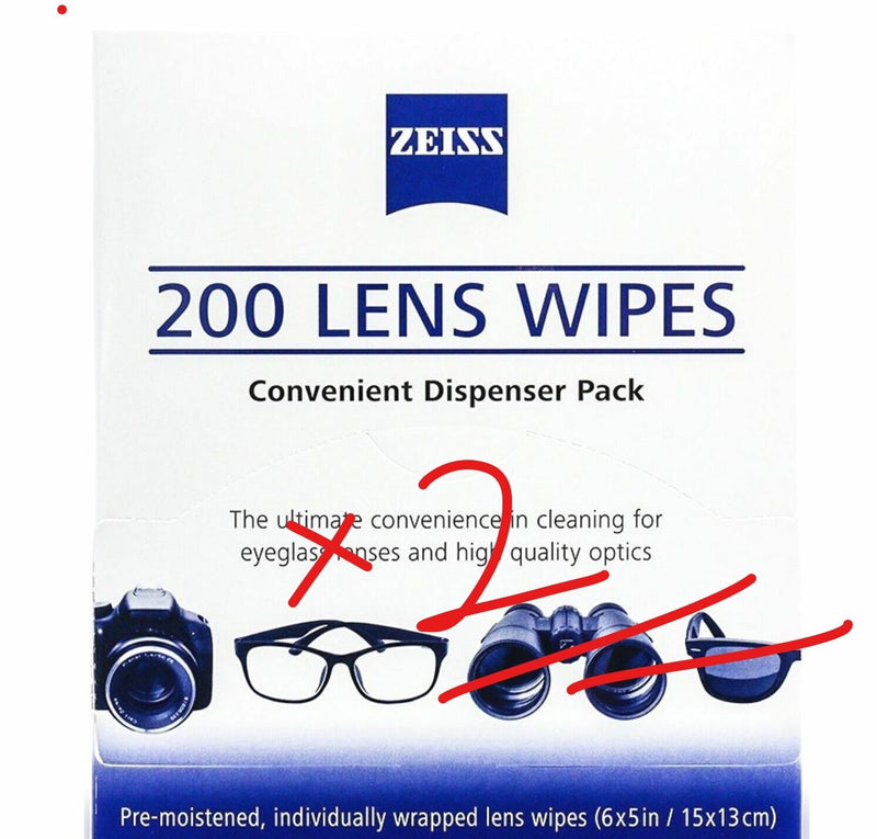 400X ZEISS LENS WIPES CLEANING OPTICAL GLASSES CAMERA IPHONE MOBILE TABLET FOG